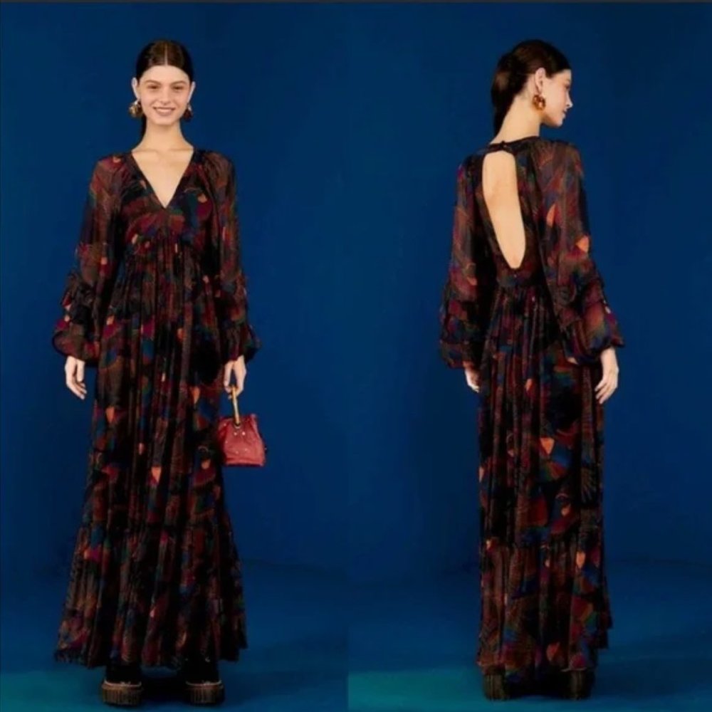 Farm Rio Borogodo Toucans Maxi Dress